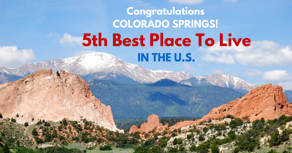 Colorado Springs Named 5th Best City To Live!
